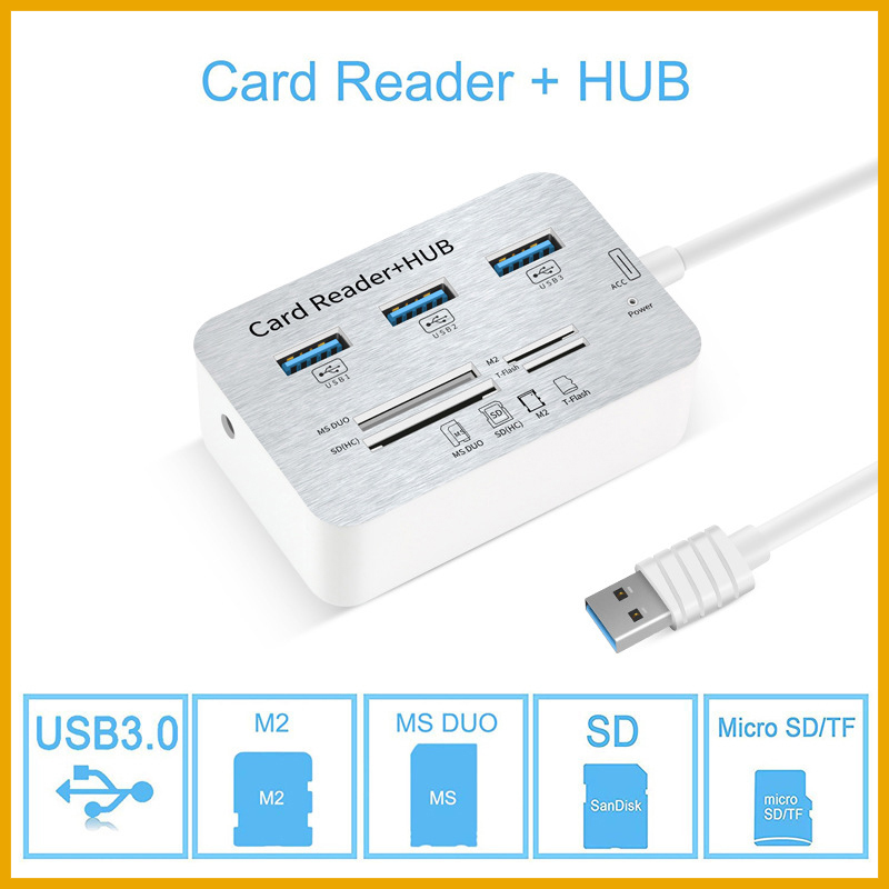 Usb Hub Type C - 7-in-1 3-poorts USB TYPE C 3.0