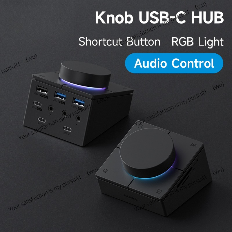Usb Hub Type C - USB-C Hub met sneltoetsen, Type-C dockingstation,
