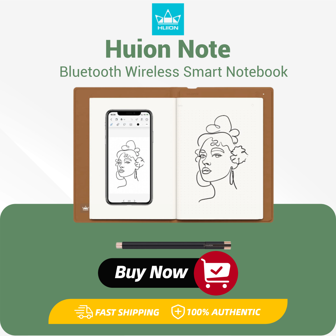 Huion Tablet Accessories - Huion Note Smart Notebook Draadloos Grafisch