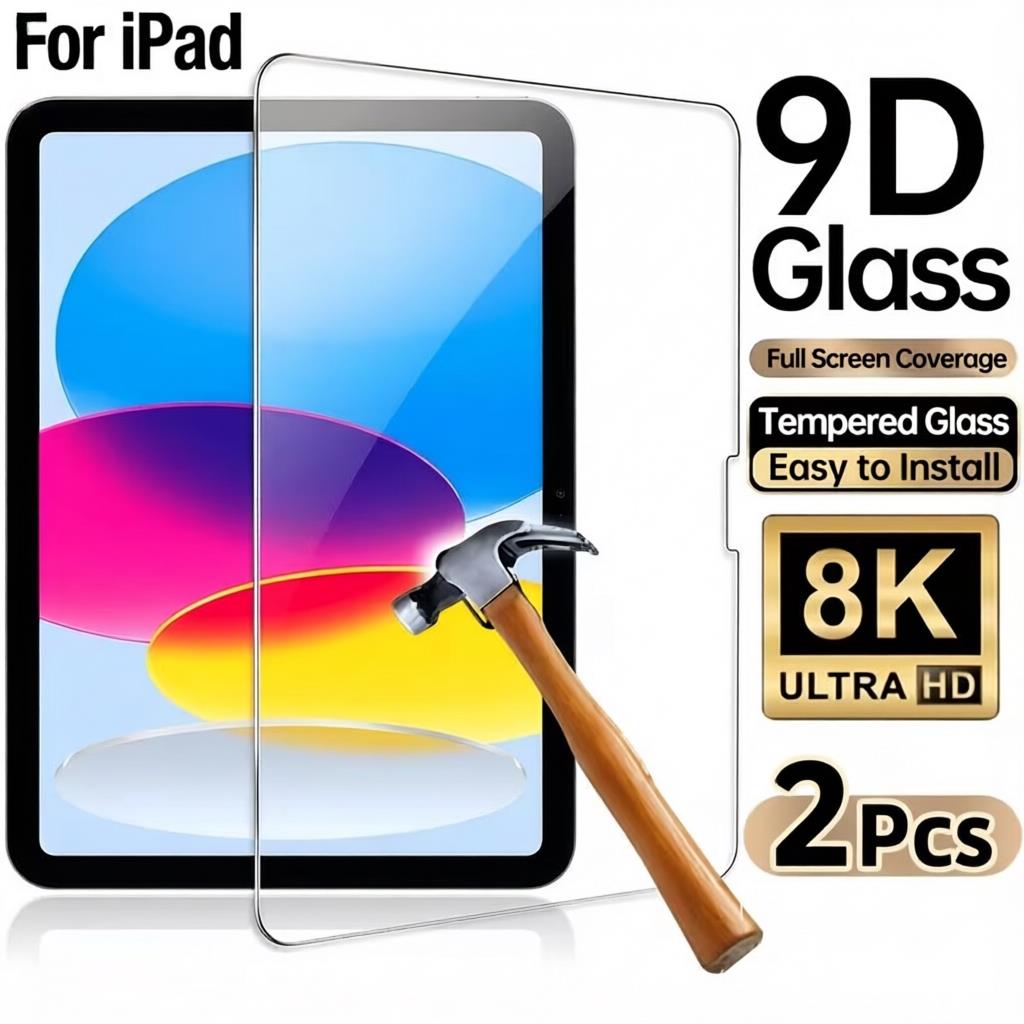 Temu Tablet Accessories - 2 stuks gehard glas screenprotectors voor