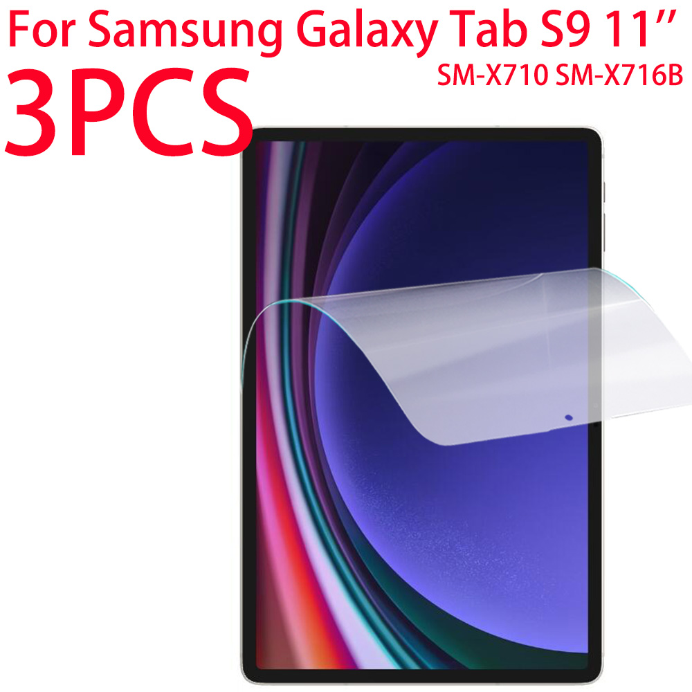 Galaxy Tablet Accessories - 3-packs PET-zachte film schermbeschermer voor Samsung