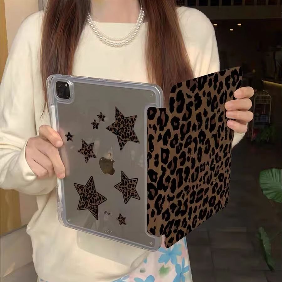 Cool Tablet Accessories - Koreaanse Ins Cool Leopard Star Y2K