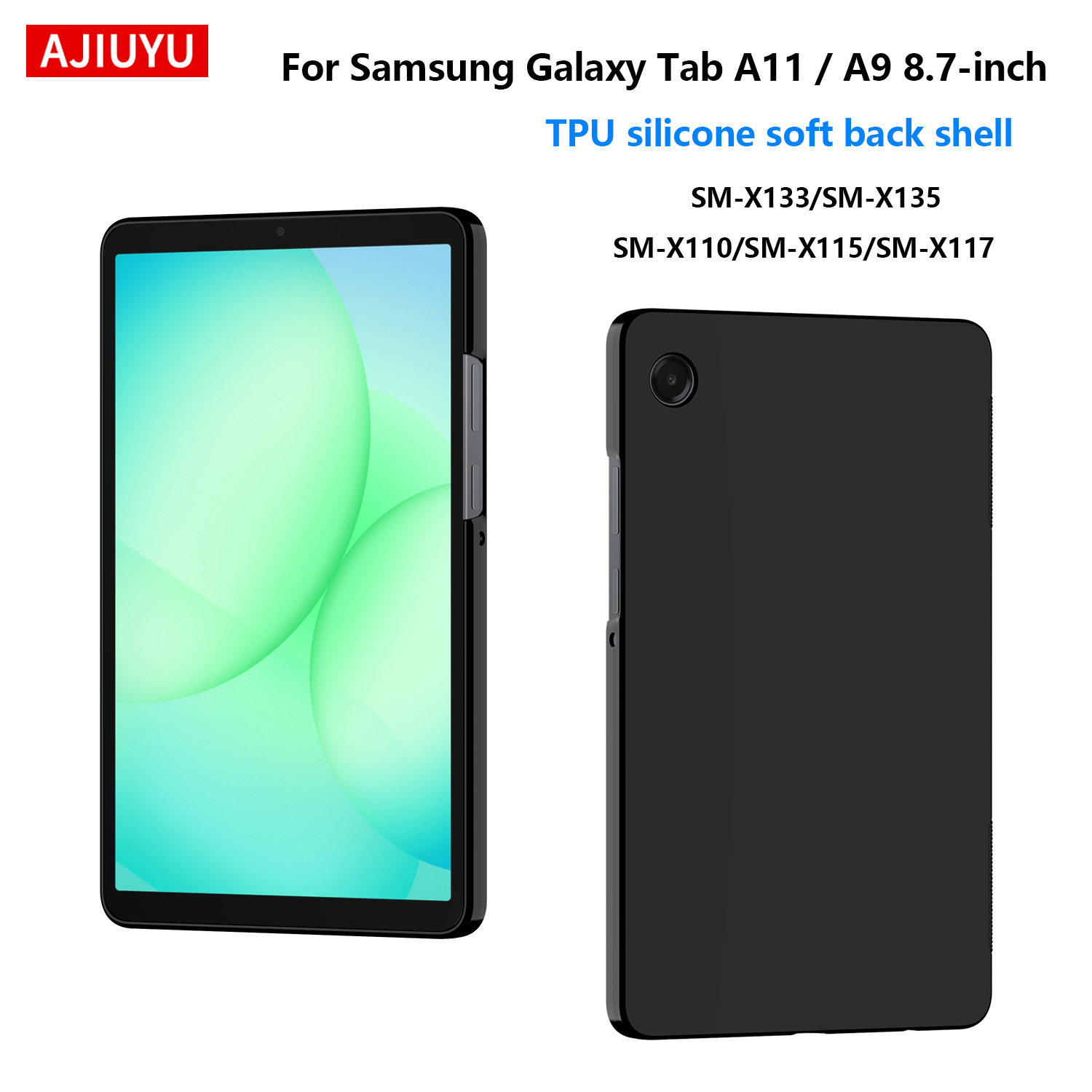 Samsung Tablet A9 Accessories - Zachte hoes voor Samsung Galaxy Tab