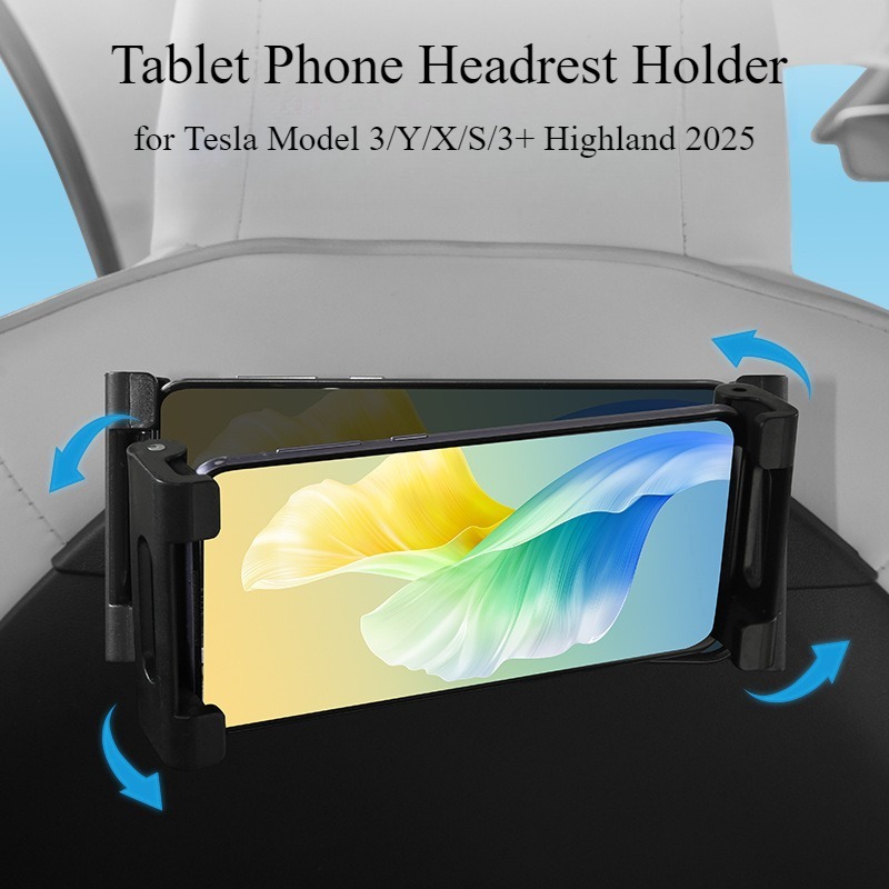 Tesla Tablet Accessories - Tablet Telefoon Hoofdsteun Houder voor Tesla