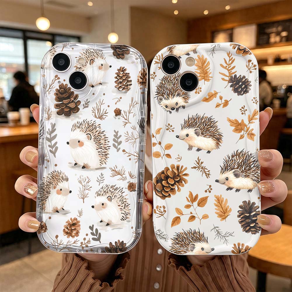 Apple Iphone 15 Pro Max - Hagedis Herfst Dennenappel Telefoonhoesje Voor Apple