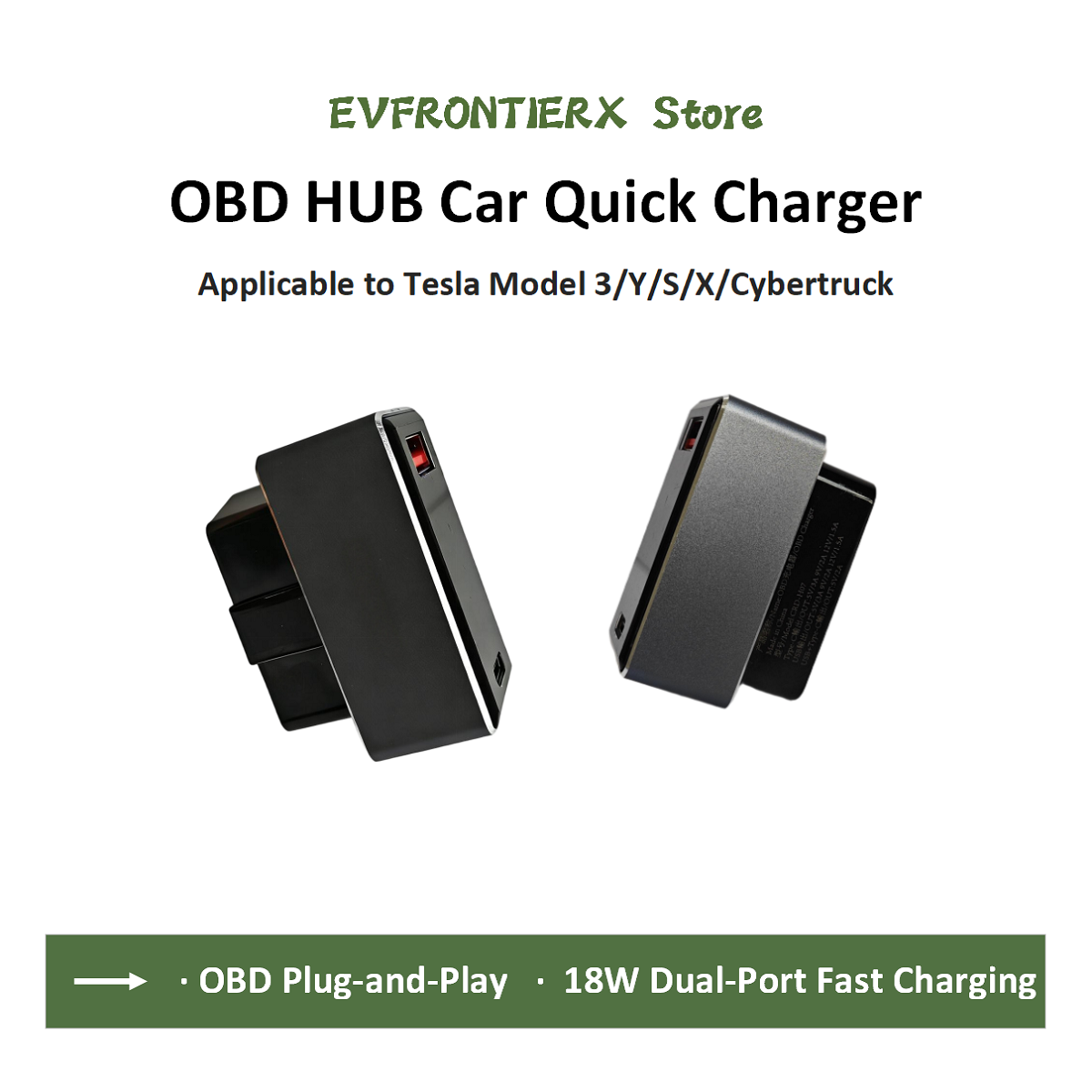 Usb Hub Type C - Obd snellader voedingsadapter voor Tesla Model