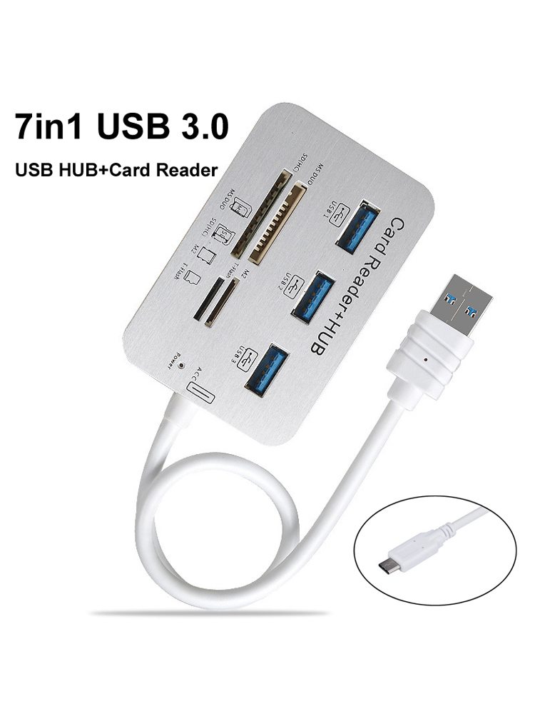 7-in-1 3-poorts USB TYPE C 3.0 - Usb Hub Type C recensie en prijs