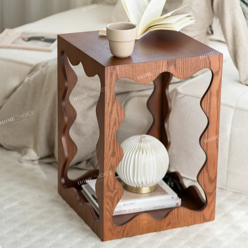 Lage houten unieke bijzettafel - Unique Table Accessories recensie en prijs