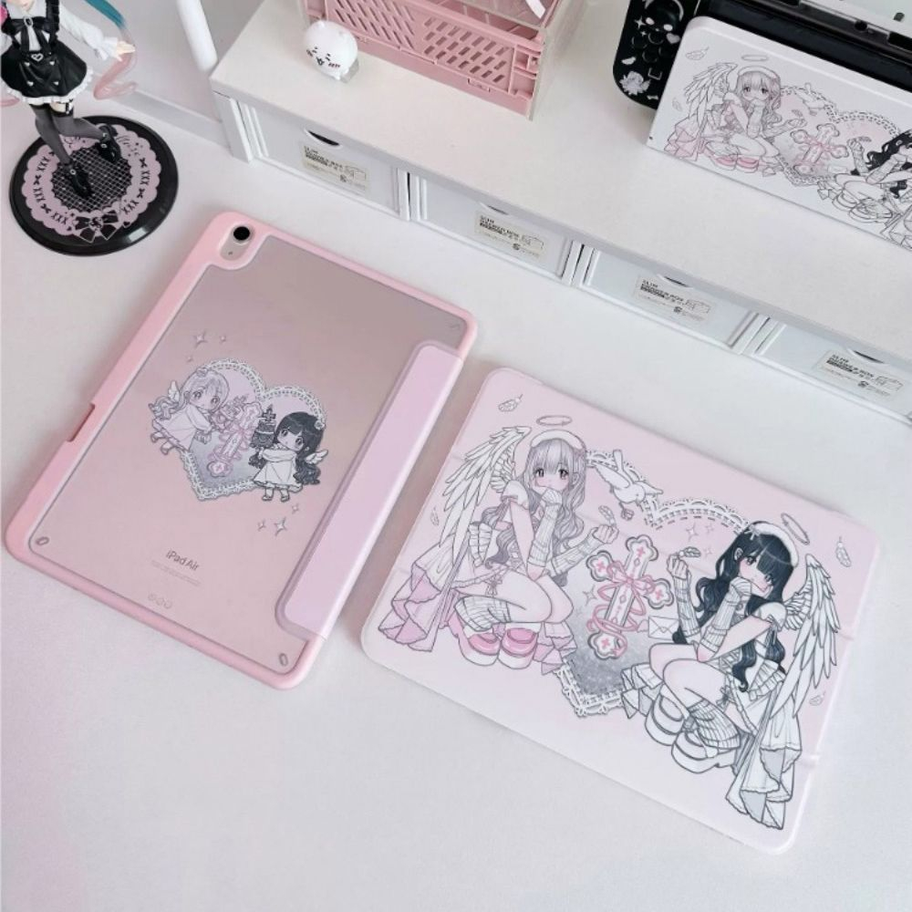 Anime Angel Girl Roze Y2K Tabl - Cool Tablet Accessories recensie en prijs