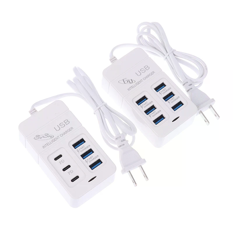 1 PC US Plug 6 Poorten Multipo - Usb Hub Type C recensie en prijs