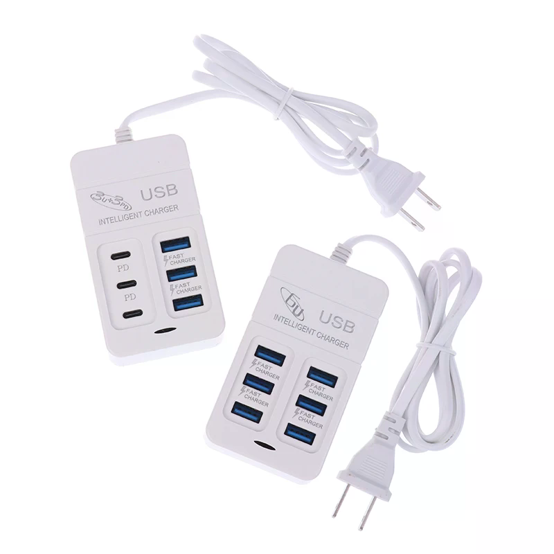 1 PC US Plug 6 Poorten Multipo - Usb Hub Type C recensie en prijs