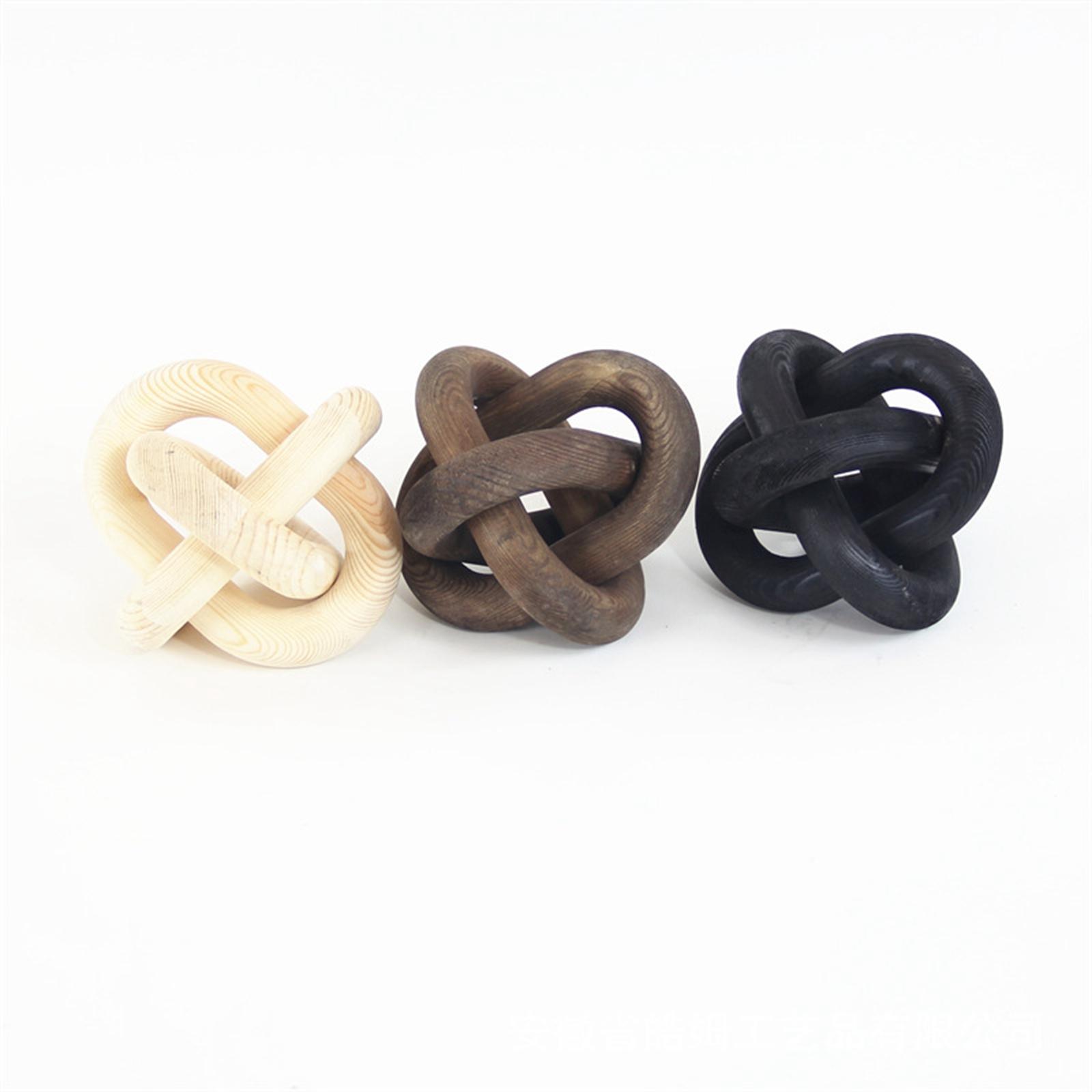 Houten kettingdecoratie, 3-del - Unique Table Accessories recensie en prijs