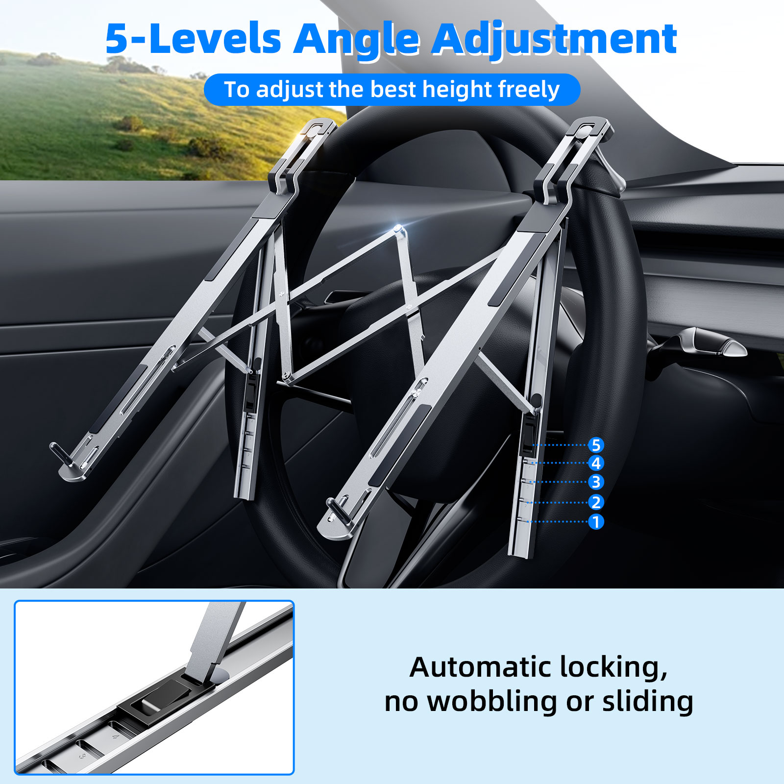 Eary Car Laptop Mount Stuurwie - Tesla Tablet Accessories recensie en prijs