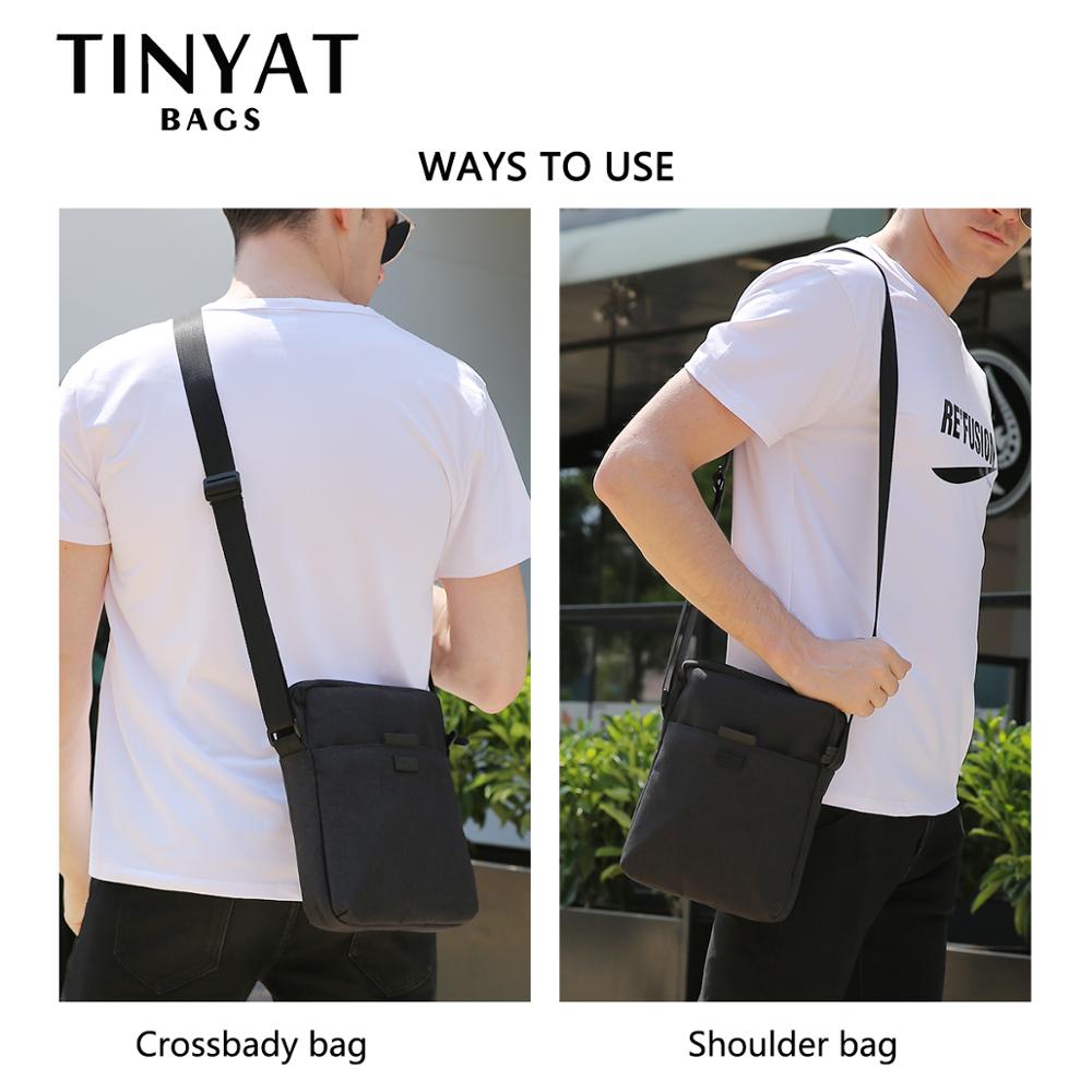 TINYAT Herentassen Lichte canv - Tablet Shoulder Bag recensie en prijs