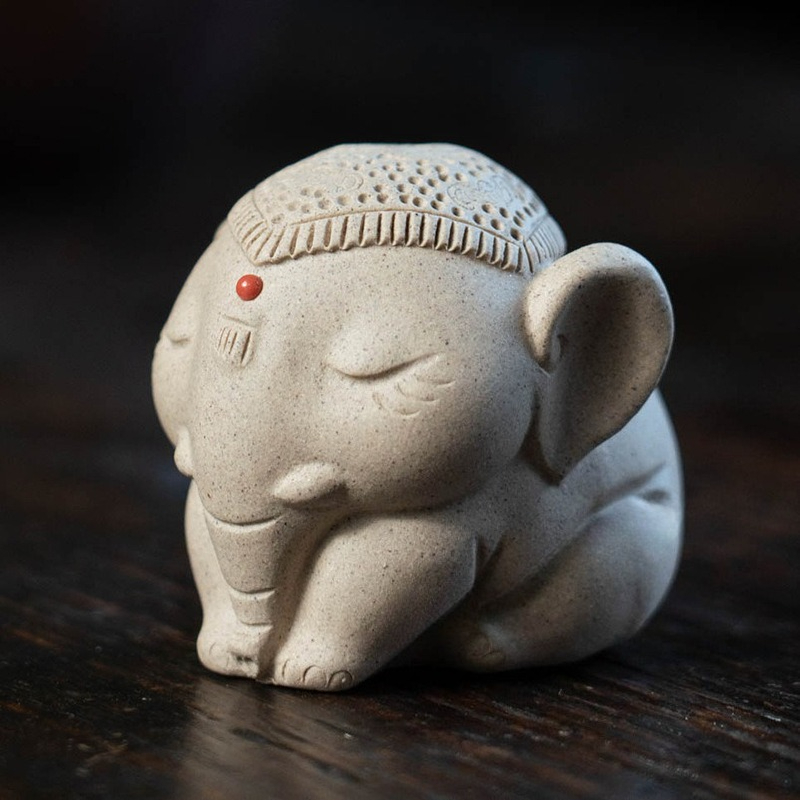 1 PC Paarse Klei Vrede Olifant - Unique Table Accessories recensie en prijs