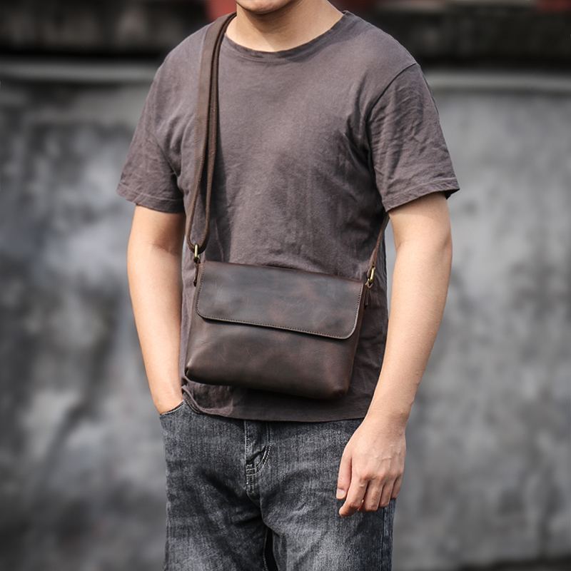 Guro Vintage Echt Lederen Scho - Tablet Shoulder Bag recensie en prijs