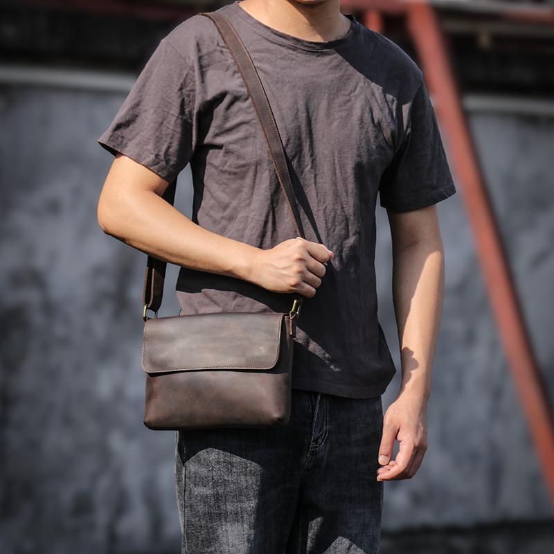 Guro Vintage Echt Lederen Scho - Tablet Shoulder Bag recensie en prijs