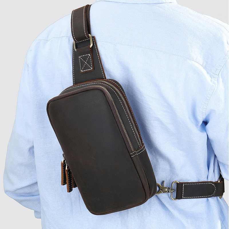 Echt leer Herenborsttas Dames  - Tablet Shoulder Bag recensie en prijs