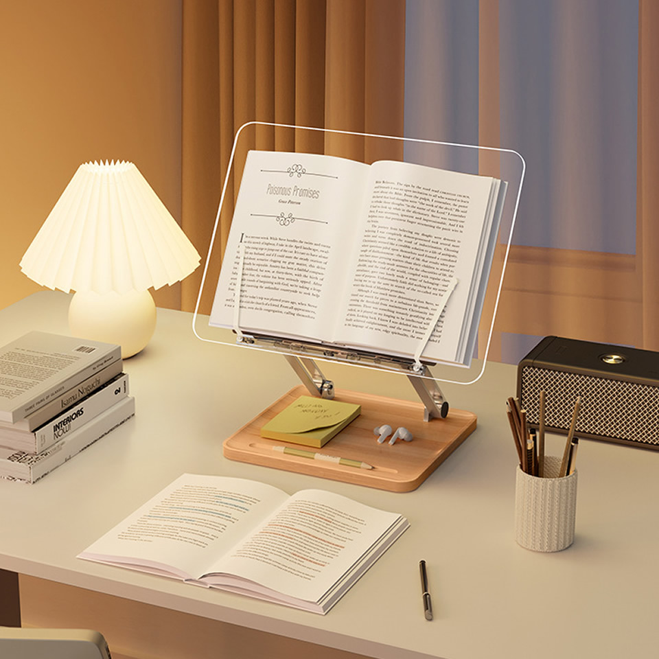 Houten leesstandaard met licht - Useful Tablet Accessories recensie en prijs