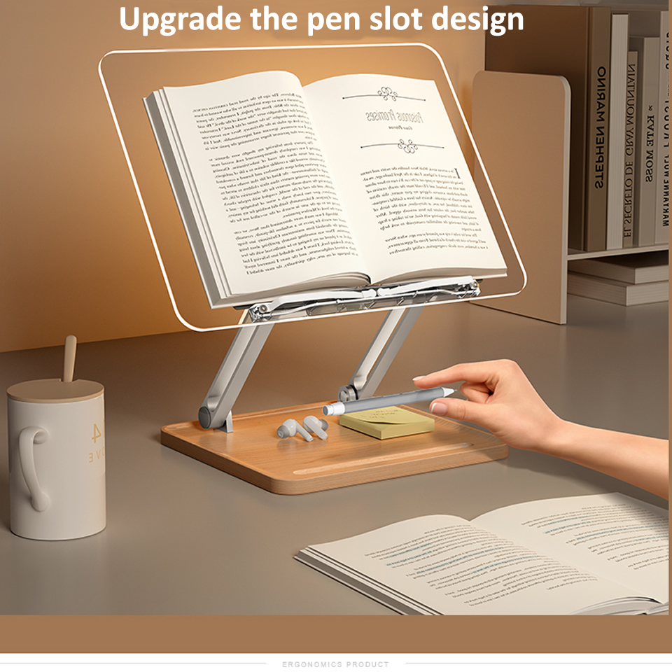 Houten leesstandaard met licht - Useful Tablet Accessories recensie en prijs